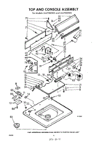 04 - Top And Console parts for Whirlpool Washer LAA7005W0 / from AppliancePartsPros.com