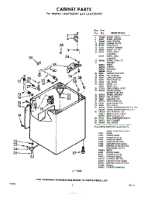 02 - Cabinet parts for Whirlpool Washer LAA7500W1 / from AppliancePartsPros.com