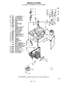 03 - Drive parts for Whirlpool Washer LAA7505W0 / from AppliancePartsPros.com