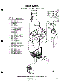 03 - Drive parts for Whirlpool Washer LAA7700W0 / from AppliancePartsPros.com