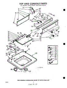 04 - Top And Console parts for Whirlpool Washer LAA7700W1 / from AppliancePartsPros.com