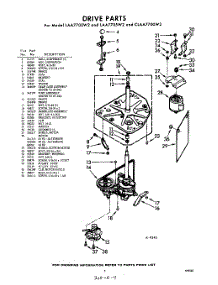 03 - Drive parts for Whirlpool Washer LAA7700W2 / from AppliancePartsPros.com