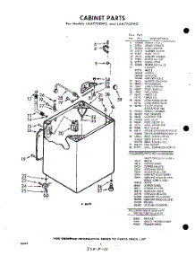02 - Cabinet parts for Whirlpool Washer LAA7705W0 / from AppliancePartsPros.com