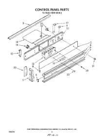 03 - Control Panel parts for Kitchenaid Range KEDS100VAL0 / from AppliancePartsPros.com