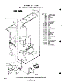 06 - Water System parts for Whirlpool Washer LAA7705W1 / from AppliancePartsPros.com