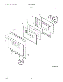 09 - Door parts for Frigidaire Range CCRE312GWWB / from AppliancePartsPros.com