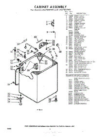 02 - Cabinet parts for Whirlpool Washer LAA7800W0 / from AppliancePartsPros.com