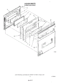 03 - Door parts for Kitchenaid Range KEDS100VAL3 / from AppliancePartsPros.com