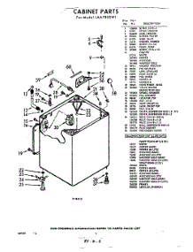 02 - Cabinet , Lit / Optional Continued parts for Whirlpool Washer LAA7800W1 / from AppliancePartsPros.com