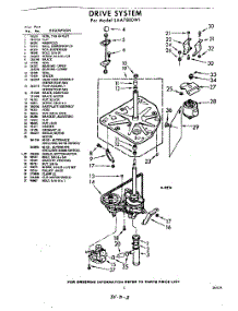 03 - Drive parts for Whirlpool Washer LAA7800W1 / from AppliancePartsPros.com