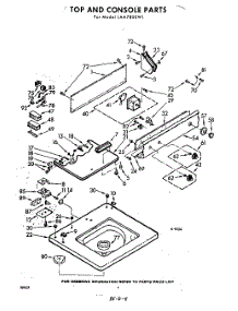 04 - Top And Console parts for Whirlpool Washer LAA7800W1 / from AppliancePartsPros.com