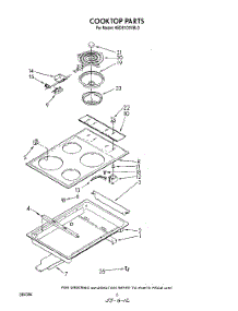 05 - Cook Top , Lit / Optional parts for Kitchenaid Range KEDS100VBL0 / from AppliancePartsPros.com