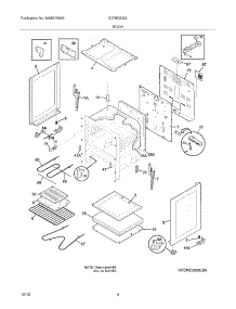 05 - Body parts for Frigidaire Range CCRE3530LWA / from AppliancePartsPros.com