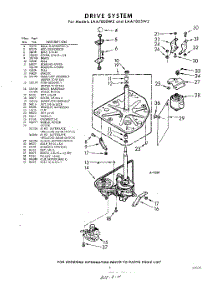 03 - Drive parts for Whirlpool Washer LAA7800W2 / from AppliancePartsPros.com