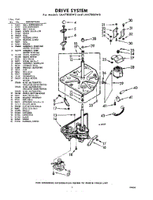 03 - Drive parts for Whirlpool Washer LAA7800W3 / from AppliancePartsPros.com