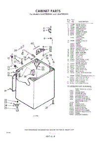 02 - Cabinet parts for Whirlpool Washer LAA7800W4 / from AppliancePartsPros.com