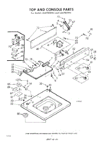04 - Top And Console parts for Whirlpool Washer LAA7800W4 / from AppliancePartsPros.com