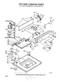 04 - Top And Console parts for Whirlpool Washer LAA7805W0 / from AppliancePartsPros.com