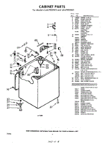 02 - Cabinet parts for Whirlpool Washer LAA7805W3 / from AppliancePartsPros.com