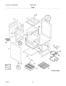 05 - Body parts for Frigidaire Range CMEF212EB7 / from AppliancePartsPros.com