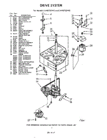 03 - Drive parts for Whirlpool Washer LAA8700W0 / from AppliancePartsPros.com