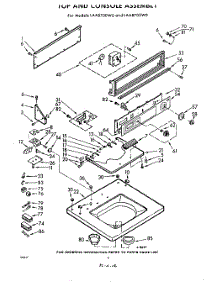 04 - Top And Console parts for Whirlpool Washer LAA8700W0 / from AppliancePartsPros.com