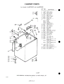 02 - Cabinet parts for Whirlpool Washer LAA8700W1 / from AppliancePartsPros.com
