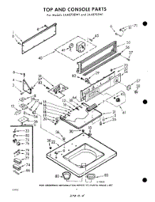 04 - Top And Console parts for Whirlpool Washer LAA8700W1 / from AppliancePartsPros.com