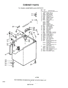 02 - Cabinet parts for Whirlpool Washer LAA8700W2 / from AppliancePartsPros.com