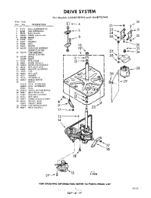 03 - Drive parts for Whirlpool Washer LAA8700W2 / from AppliancePartsPros.com