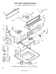 04 - Top And Console parts for Whirlpool Washer LAA8705W2 / from AppliancePartsPros.com