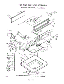04 - Top And Console parts for Whirlpool Washer LAA8800W0 / from AppliancePartsPros.com