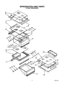 04 - Refrigerator Shelf parts for Kitchenaid Refrigerator KSRS25QAAL00 / from AppliancePartsPros.com