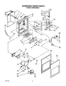 09 - Dispenser Front parts for Kitchenaid Refrigerator KSRS25QAAL00 / from AppliancePartsPros.com