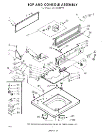 04 - Top And Console parts for Whirlpool Washer LAA8800W1 / from AppliancePartsPros.com