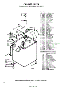02 - Cabinet parts for Whirlpool Washer LAA8800W2 / from AppliancePartsPros.com