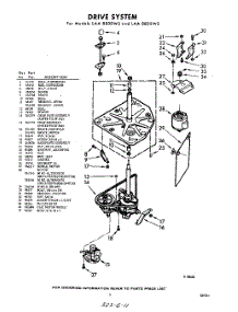 03 - Drive parts for Whirlpool Washer LAA8800W2 / from AppliancePartsPros.com