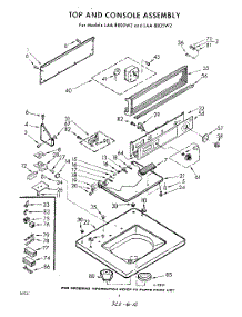04 - Top And Console parts for Whirlpool Washer LAA8800W2 / from AppliancePartsPros.com