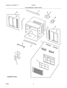 03 - Recommended Spare Parts parts for Frigidaire Air Conditioner CAE10M12 / from AppliancePartsPros.com