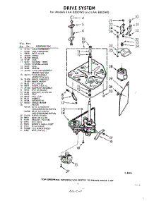 03 - Drive parts for Whirlpool Washer LAA8805W0 / from AppliancePartsPros.com