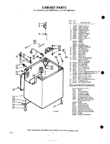 02 - Cabinet parts for Whirlpool Washer LAA8805W3 / from AppliancePartsPros.com