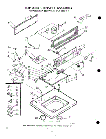 04 - Top And Console parts for Whirlpool Washer LAA8805W3 / from AppliancePartsPros.com