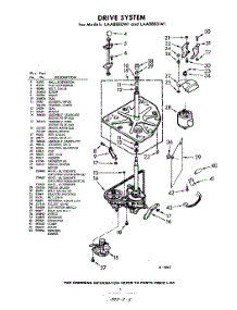 03 - Drive parts for Whirlpool Washer LAA8885W1 / from AppliancePartsPros.com