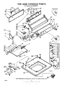 04 - Top And Console parts for Whirlpool Washer LAA9800W0 / from AppliancePartsPros.com