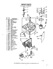 03 - Drive parts for Whirlpool Washer LAA9800W1 / from AppliancePartsPros.com