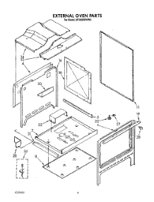 03 - External Oven parts for Whirlpool Range SF365BEWN0 / from AppliancePartsPros.com