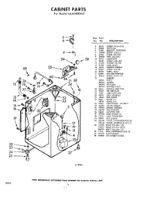 02 - Cabinet parts for Whirlpool Washer LAA9800W2 / from AppliancePartsPros.com