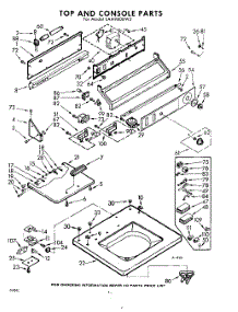 04 - Top And Console parts for Whirlpool Washer LAA9800W2 / from AppliancePartsPros.com