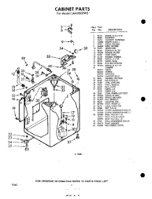 02 - Cabinet parts for Whirlpool Washer LAA9800W3 / from AppliancePartsPros.com