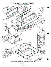 04 - Top And Console parts for Whirlpool Washer LAA9800W3 / from AppliancePartsPros.com